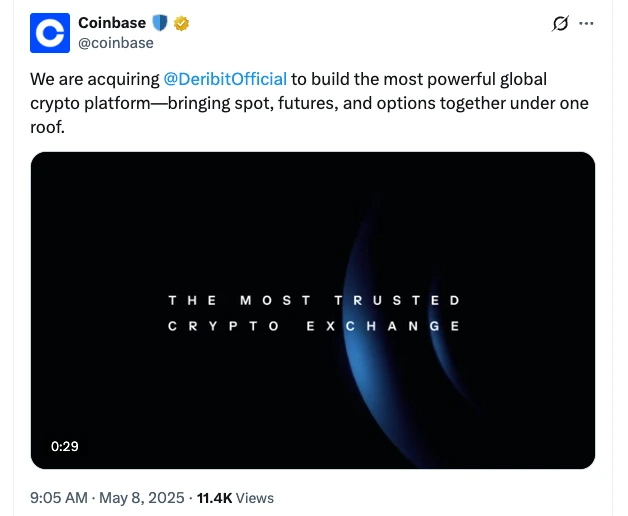 Coinbase Deribit Acquisition