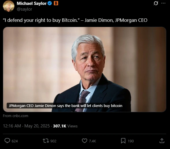 JPMorgan CEO Bitcoin Access