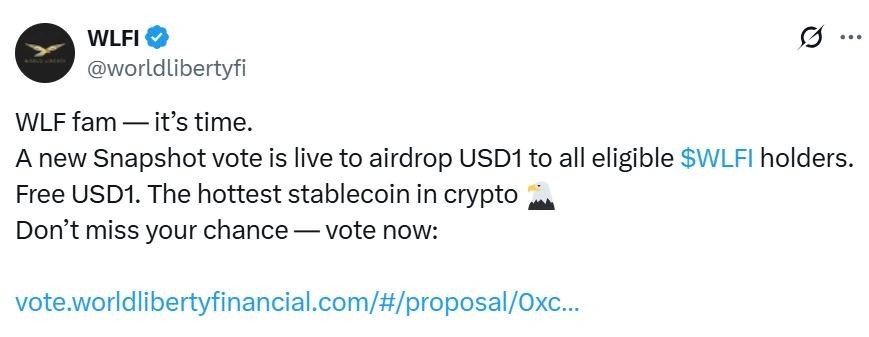 World Liberty Financial Vote