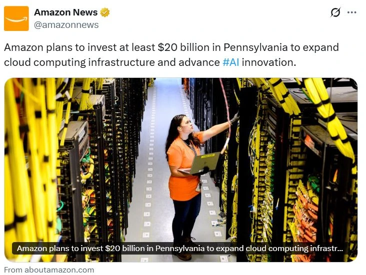 Amazon Announcing The AI Data Centres