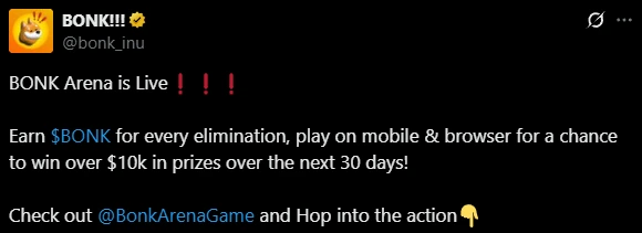 Bonk Arena Is Now Live