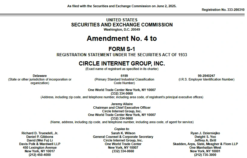 Circle SEC Filing