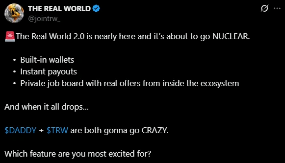 Andrew Tate Meme Coin - The Real World 2.0