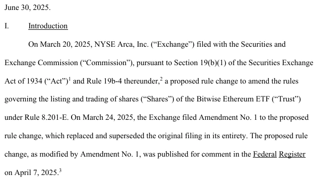 Bitwise Ethereum ETF