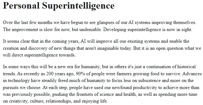 Meta Superintelligence