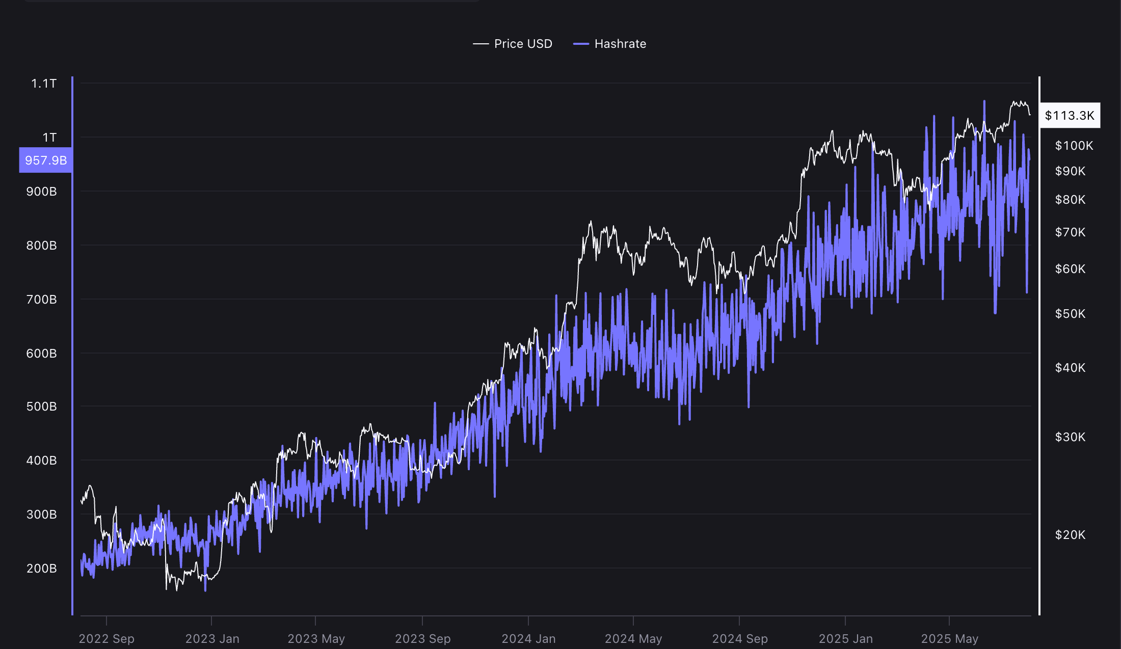 Bitcoin Network Hashrate