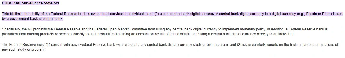 CBDC Ban