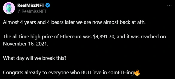 Ethereum ATH Analysis