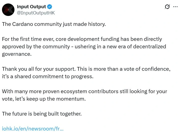 IOHK Cardano Price Prediction