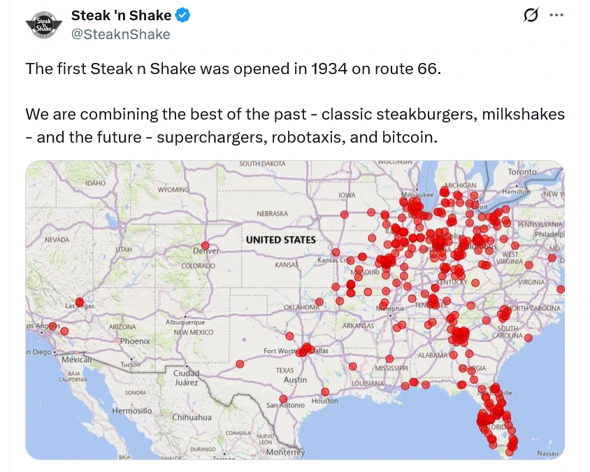 Steak ‘n Shake Bitcoin