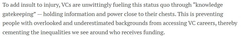 Venture Capitalist Discrimination