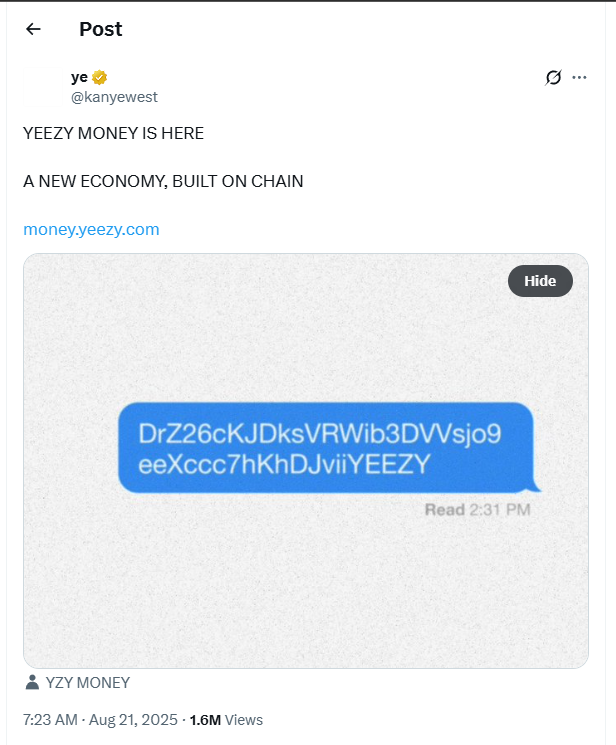 YZY Memecoin