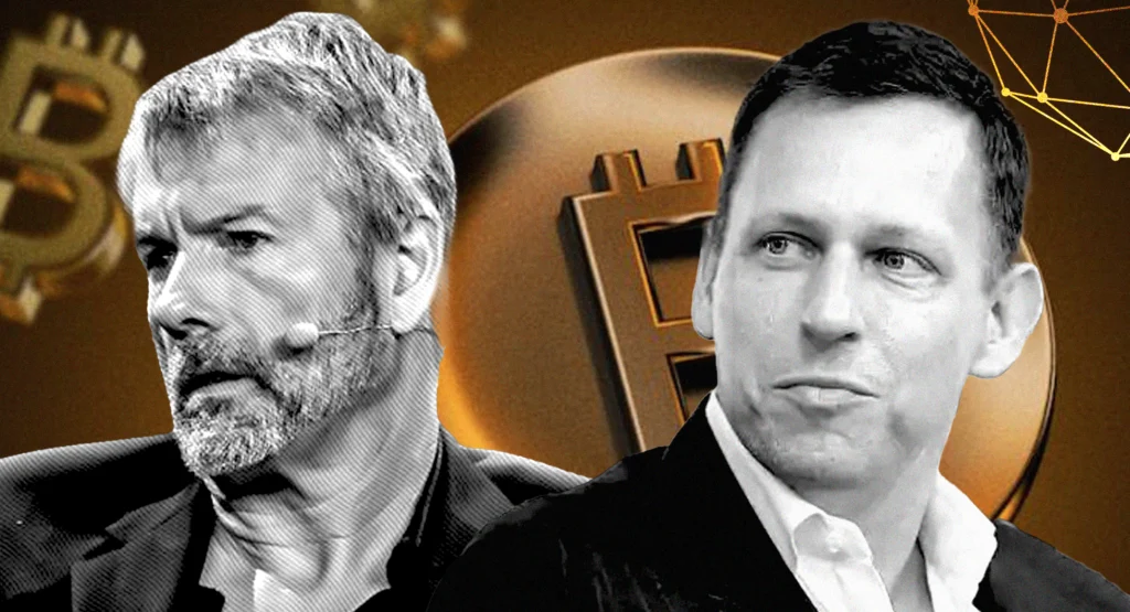 Michael Saylor Vs Peter Thiel Crypto Strategy