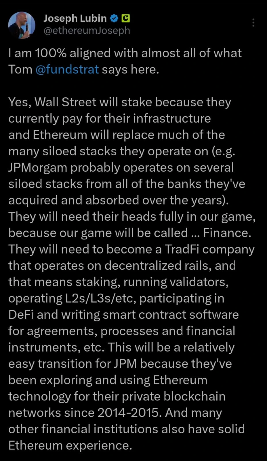 Ethereum Decentralized Rails