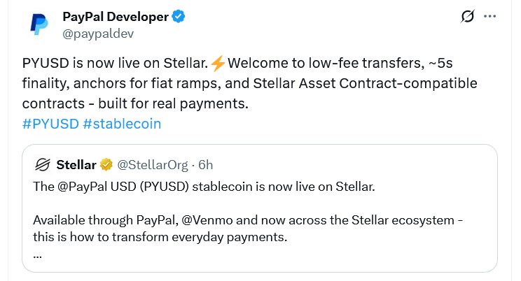 PYUSD Stablecoin Stellar