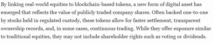 Tokenized Stocks Definition