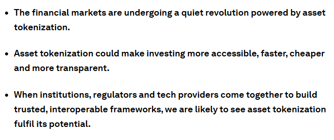 World Economic Forum Institutional Tokenization