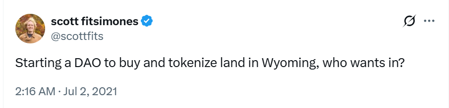 Wyoming DAO Blockchain City