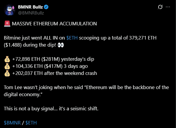 BitMine Accumulation