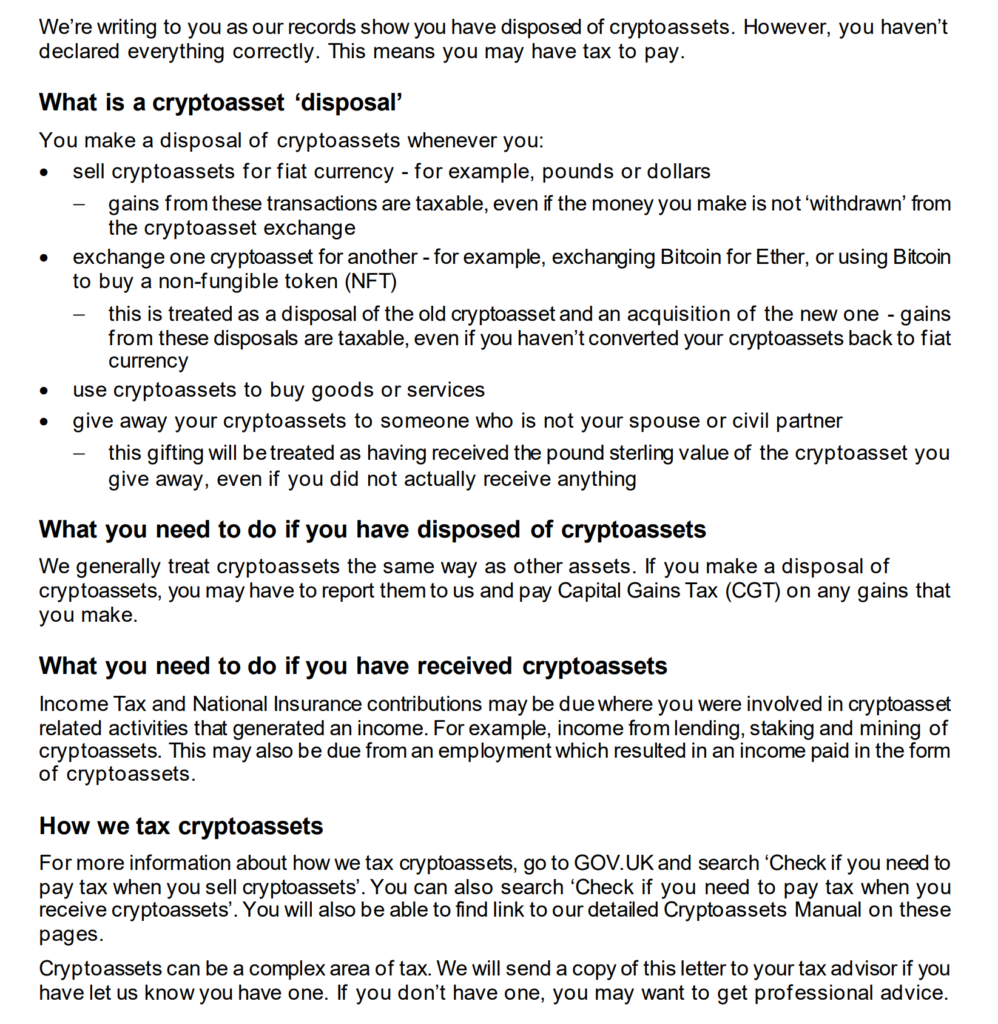 Crypto Nudge Letters