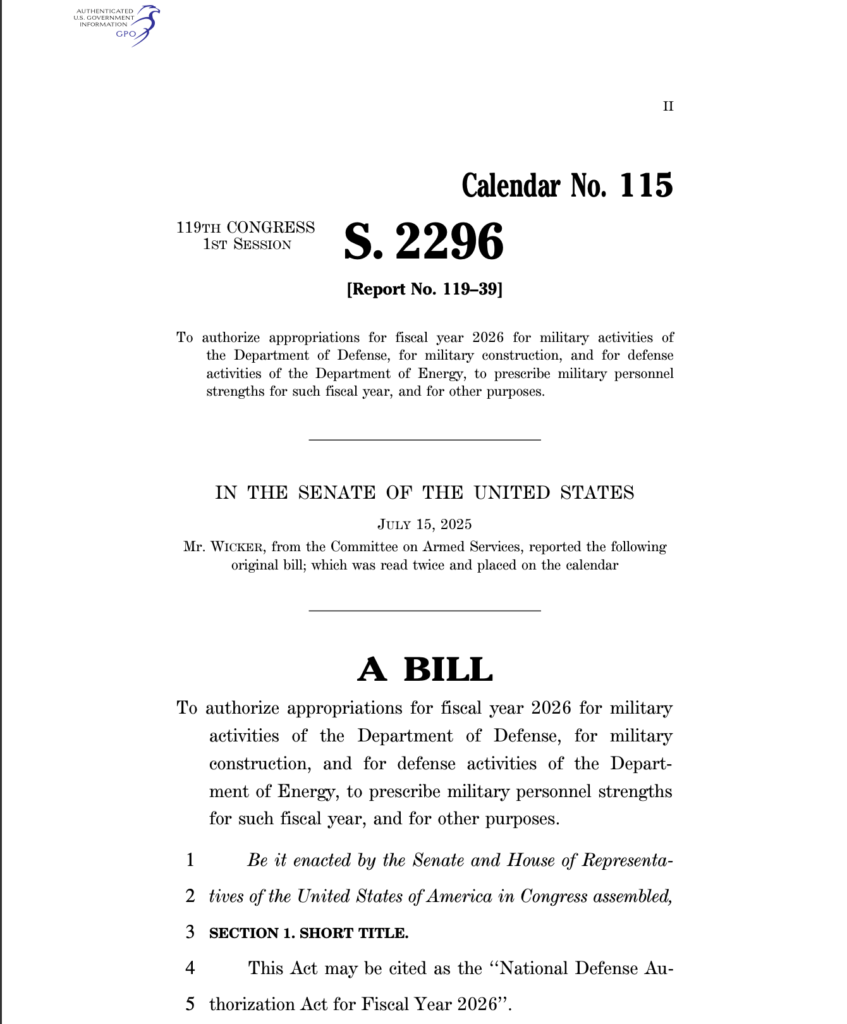 GAIN Act Legislation