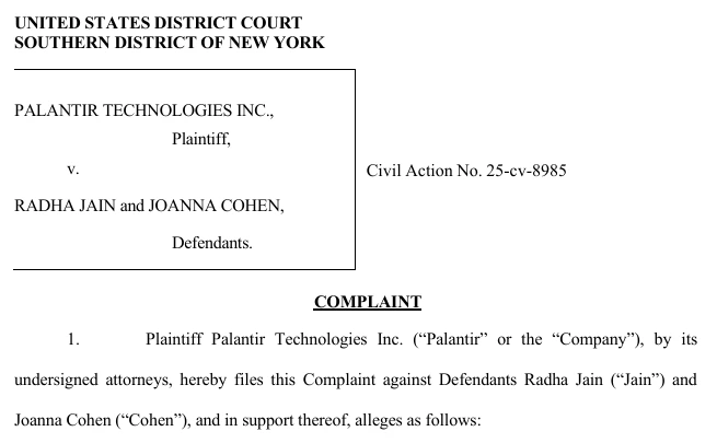 Palantir Lawsuit