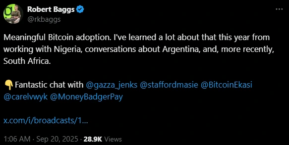 Robert Baggs Hoarding Bitcoin