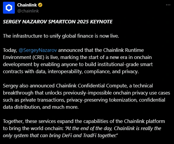 Nazarov Chainlink SBI Digital Markets